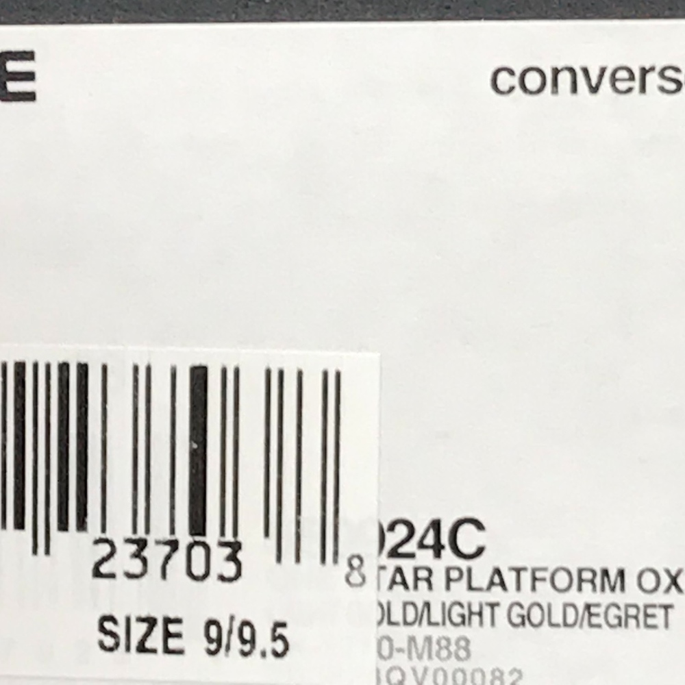 Converse One Star Platform Ox Gold Egret Shoes - Picture 7 of 7